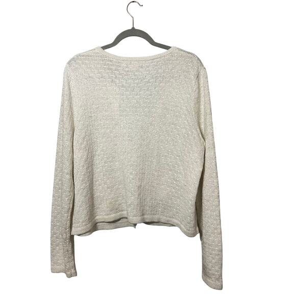 Lily Pulitzer Cream Cardigan Size XL - Picture 2 of 6